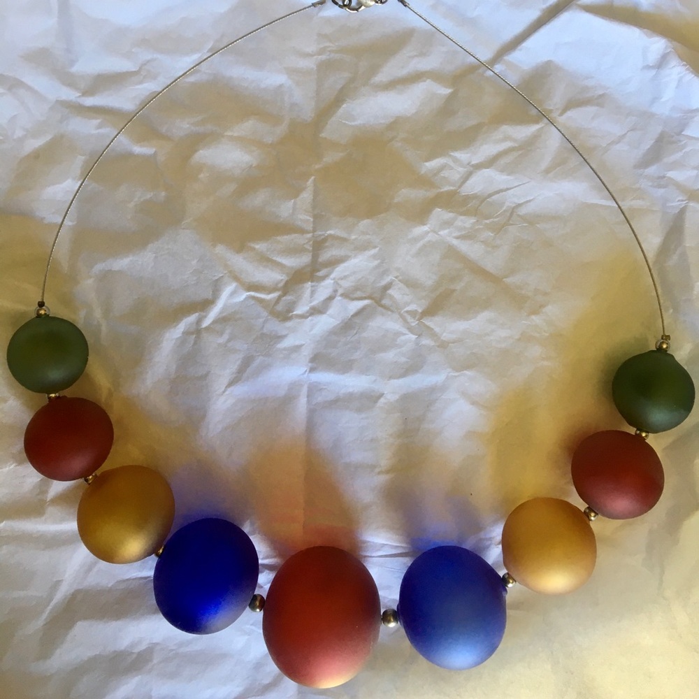 Murano glass bead necklace